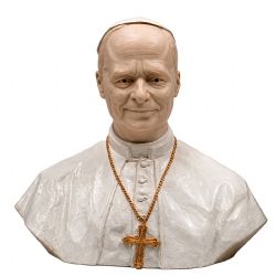 Busto del Papa Le�n XIV en alabastro moldeado O...