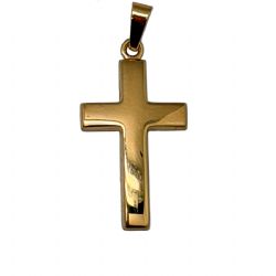 Cruz lisa de oro de 18 kt Cruz lisa de oro de 18 kt