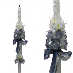 Cirio decorado con flores modelo 169 - 60 cm ...