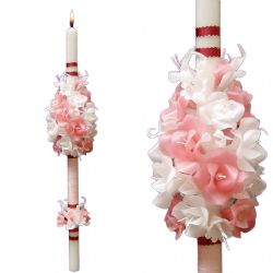 Cirio decorado con flores modelo 063 - 60 cm ... Cirio decorado con flores modelo 063 - 60 cm ...