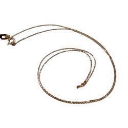  Cadena fina de oro de 18 quilates de 50 cm 