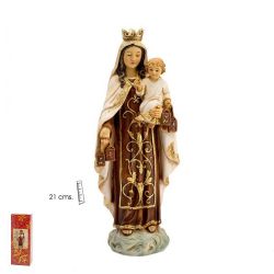 Imagen de la Virgen del Carmen de 21 cm