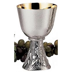 Cliz moderno con copa martel y base decorada ...