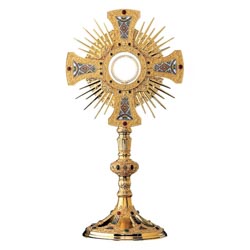 Custodia Majestuoso ostensorio de diseo clsic...