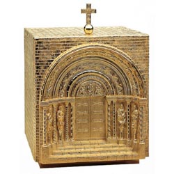 Sagrario romnico en alto relieve inspirado e...