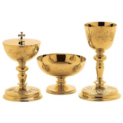 Copn moderno en metal dorado con decoracin ...