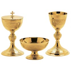 Copn clsico en metal dorado con decoracin ...